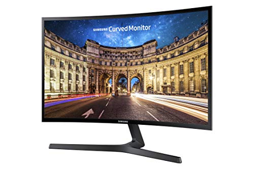 0887276210704 - SAMSUNG 23.5” CF396 CURVED COMPUTER MONITOR, AMD FREESYNC FOR ADVANCED GAMING, 4MS RESPONSE TIME, WIDE VIEWING ANGLE, ULTRA SLIM DESIGN, LC24F396FHNXZA, BLACK