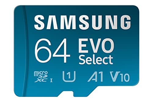 0887276545844 - SAMSUNG EVO SELECT + ADAPTER 64GB MICROSDXC 130MB/S FULL HD & 4K UHD, UHS-I, U1, A1, V10 (MB-ME64KA/AM)