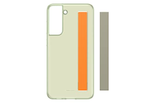 0887276576084 - SAMSUNG GALAXY S21 FE 5G CLEAR SLIM STRAP COVER, PROTECTIVE PHONE CASE, SHOCKPROOF SMARTPHONE PROTECTOR WITH 2 DETACHABLE STRAPS, SECURE GRIP, US VERSION, OLIVE GREEN