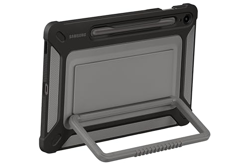 0887276790176 - SAMSUNG GALAXY TAB S9 FE+ OUTDOOR COVER, RUGGED TABLET PROTECTOR AND CARRY CASE, MILITARY GRADE PROTECTION, BUILT-IN KICKSTAND, S PEN HOLDER, US VERSION, BLACK