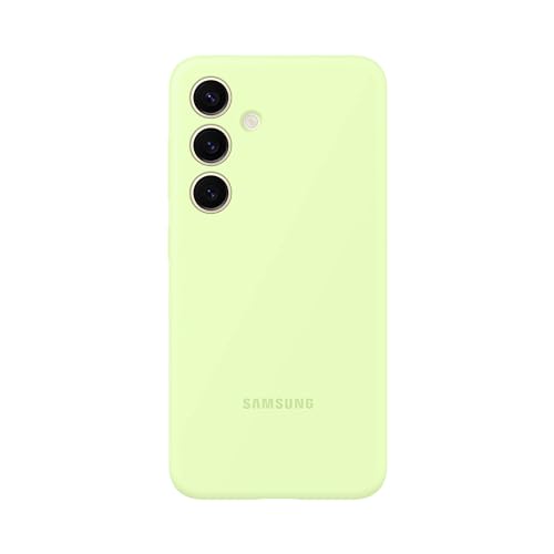 0887276815565 - SAMSUNG GALAXY S24 SILICONE PHONE CASE, PROTECTIVE COVER WITH COLOR VARIETY, SMOOTH GRIP, SOFT AND SLEEK DESIGN, SNUG FIT, US VERSION, EF-PS921TGEGUS, LIGHT GREEN