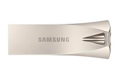 0887276815961 - SAMSUNG BAR PLUS USB 3.2 FLASH DRIVE, 512GB USB STANDARD TYPE-A, SPEEDS UP TO 400MB/S, PORTABLE STORAGE MEMORY STICK, DURABLE THUMB DRIVE COMPATIBLE WITH USB 3.0/2.0, MUF-512BE3/AM, CHAMPAGNE SILVER