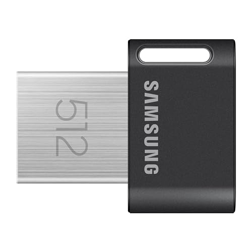 0887276816005 - SAMSUNG FIT PLUS USB 3.2 FLASH DRIVE, 512GB USB STANDARD TYPE-A, SPEEDS UP TO 400MB/S / 110MB/S, PORTABLE STORAGE MEMORY STICK, DURABLE THUMB DRIVE BACKWARD COMPATIBLE WITH USB 2.0, MUF-512AB/AM