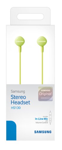 0887276959689 - SAMSUNG HS130 WIRED STEREO EARBUD 3.5MM UNIVERSAL HEADSET WITH IN-LINE MULTI-FUNCTION ANSWER/CALL BUTTON (GREEN)