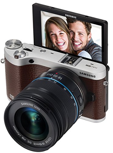0887276967899 - SAMSUNG NX300M 20.3MP CMOS SMART WIFI & NFC MIRRORLESS DIGITAL CAMERA WITH 18-55MM LENS AND 3.3 AMOLED TOUCH SCREEN (BROWN)