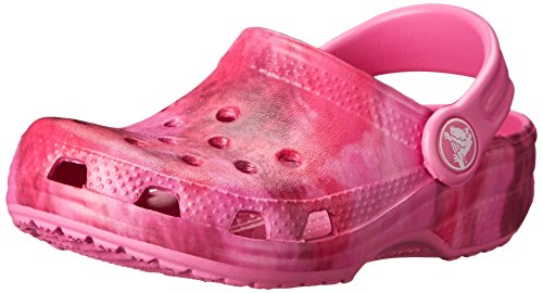 0887350364361 - CROCS CLASSIC TIE DYE K CLOG (TODDLER/LITTLE KID),CANDY PINK/PARTY PINK,2 M US LITTLE KID