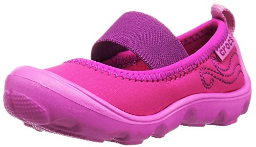 0887350945089 - CROCS GIRLS' DUET BUSY DAY PS MARY JANE, CANDY PINK/PARTY PINK, 10 M US TODDLER