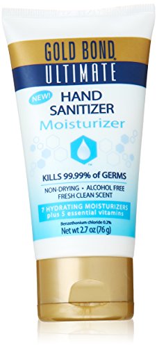 0887351034379 - GOLD BOND ULTIMATE SANITIZER AND MOISTURIZER, 2.7-OUNCE TUBES (PACK OF 6)