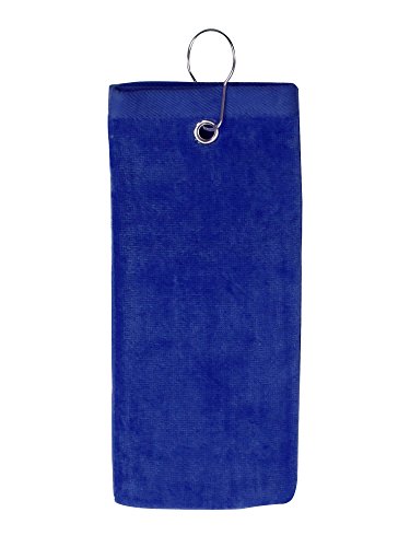 0887415658411 - SIMPLICITY 100% COTTON TERRY SPORTS GOLF TOWEL WITH GROMMET AND HOOK, ROYAL2101