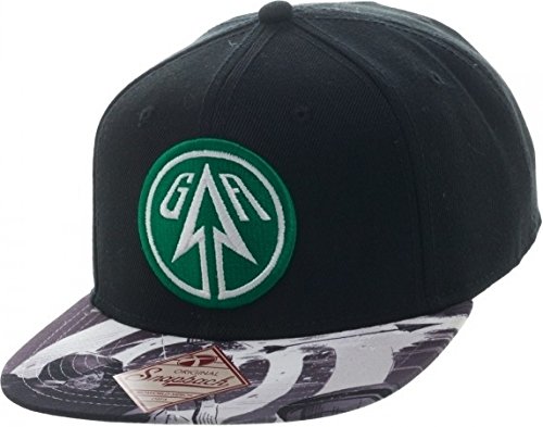 0887439775149 - GREEN ARROW SUBLIMATED BILL SNAPBACK HAT CAP