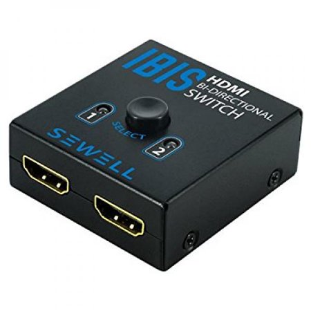 0887476528616 - SEWELL DIRECT IBIS - 2X1 OR 1X2 HDMI BI-DIRECTIONAL SWITCH WITH HDCP PASSTHROUGH, 3D AND 1080P SUPPORT