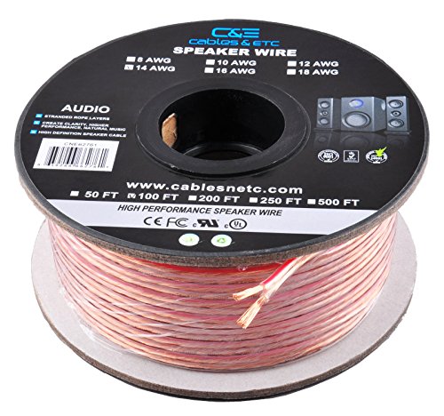 0887489208635 - C&E 100 FEET 14AWG ENHANCED LOUD OXYGEN-FREE COPPER SPEAKER WIRE CABLE, CNE62761