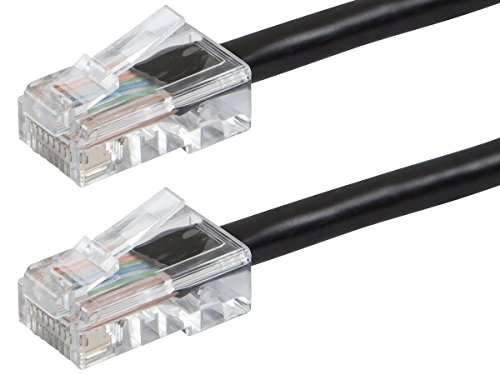 0887503160123 - BUHBO 1 FT CAT 5E UTP ETHERNET NETWORK NON BOOTED PATCH CABLE, BLACK