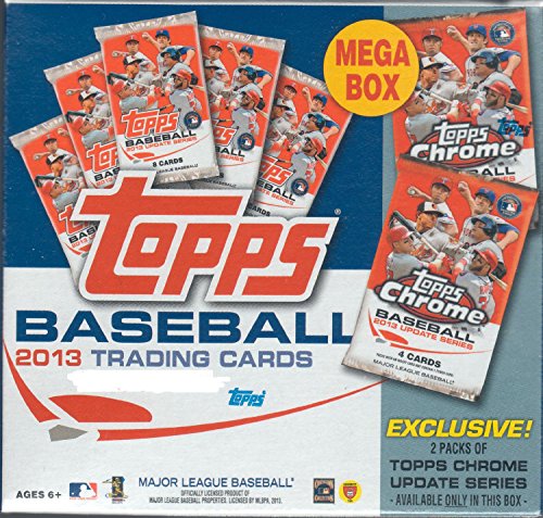 0887521012718 - 2013 TOPPS TRADED UPDATES AND HIGHLIGHTS BASEBALL SERIES UNOPENED MEGA GIFT BOX WITH EXCLUSIVE CHROME TRADED PACKS