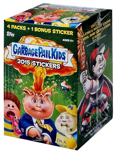 0887521034734 - GARBAGE PAIL KIDS 2015 SERIES 1 2015 GARBAGE PAIL KIDS SERIES 1 TRADING CARD BOX 4-PACK