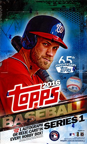 0887521043521 - 2016 TOPPS SERIES 1 BASEBALL CARDS HOBBY BOX (36 PACKS OF 10 CARDS - 1 AUTOGRAPH OR RELIC) (RELEASE DATE - 02/03/2016)