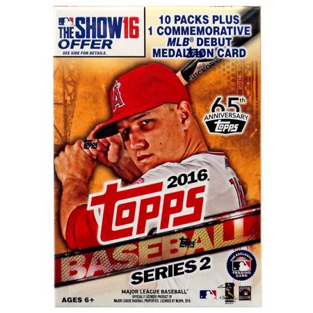0887521046171 - MLB 2016 TOPPS BASEBALL CARDS SERIES 2 TRADING CARD BLASTER BOX