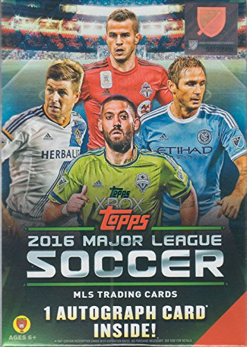 0887521047253 - 2016 TOPPS MLS SOCCER UNOPENED FACTORY SEALED BLASTER BOX OF PACKS WITH ONE GUARANTEED AUTOGRAPHED CARD IN EVERY BOX