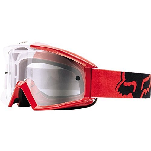 0887537773306 - FOX RACING MAIN GOGGLE, 180 RACE RED/CLEAR LENS