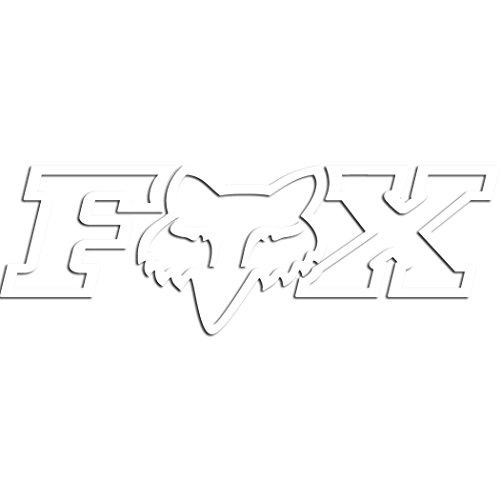 0887537854234 - FOX RACING - FOX STICKER - CORPORATE TDC 7 - WHITE - ONE SIZE