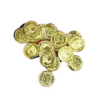 0887600465374 - PLASTIC GOLD COINS (144 COUNT)