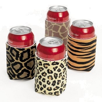 0887600858046 - LEOPARD/ANIMAL PRINT CAN INSULATOR (12 PACK)