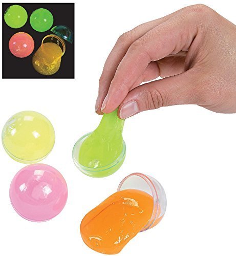 0887600881471 - GLOW-IN-THE-DARK PUTTY (12 PACK) 1 1/2. BALL HOLDS A BALL OF BOUNCING PUTTY
