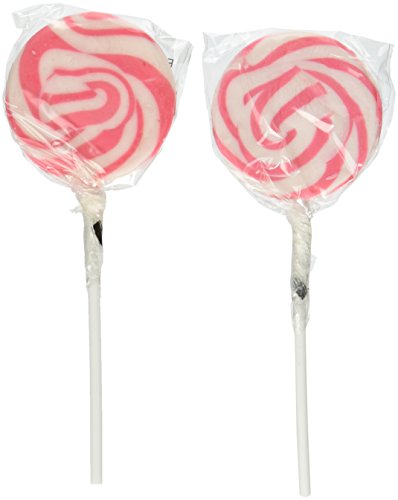 0887600915268 - PINK SWIRL POPS 24 PCS FOR BABY GIRL SHOWER BIRTHDAY PARTY TREATS