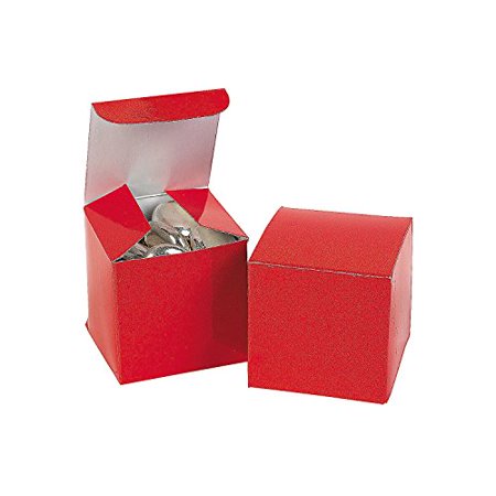 0887600916623 - FUN EXPRESS MINI RED GIFT BOXES (2 DOZEN)