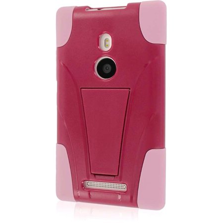 0887615145414 - EMPIRE MPERO IMPACT X SERIES KICKSTAND CASE FOR NOKIA LUMIA 925 - RETAIL PACKAGING - HOT PINK
