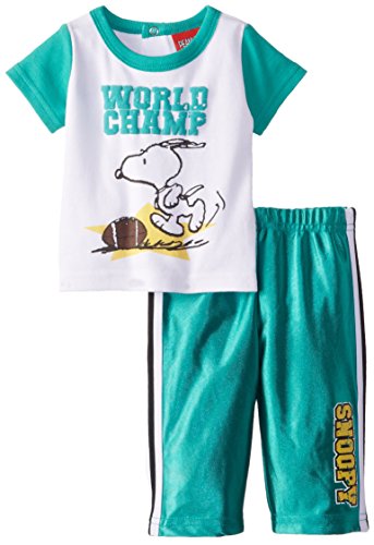 0887622304729 - PEANUTS BABY BOYS' 2PC TOP AND PANT SET, MULTI, 6 MONTHS
