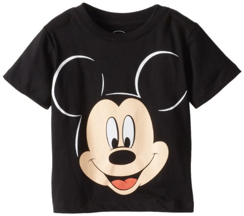 0887648051522 - MICKEY MOUSE LITTLE BOYS' FACE TODDLER T-SHIRT, BLACK, 2T
