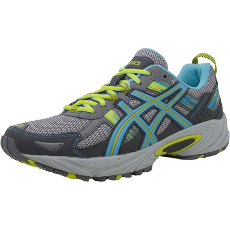 0887749900781 - ASICS WOMEN'S GEL-VENTURE 5 RUNNING SHOE, SILVER GREY/TURQUOISE/LIME PUNCH, 8.5 D US
