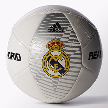 0887785688889 - ADIDAS PERFORMANCE REAL MADRID SOCCER BALL, WHITE/BLACK/MATTE GOLD, SIZE 5