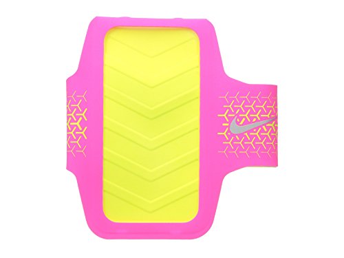 0887791073532 - NIKE - CHALLENGER ARM BAND (HYPER PINK/VOLT/SILVER) ATHLETIC SPORTS EQUIPMENT