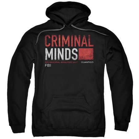 0887806744587 - CRIMINAL MINDS - TITLE CARD - PULL-OVER HOODIE - SMALL