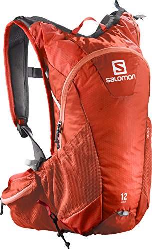 0887850829711 - SALOMON AGILE 12 HYDRATION BACKPACK - 732CU IN BRIGHT RED/WHITE, ONE SIZE