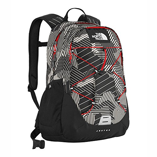 0887867509088 - THE NORTH FACE JESTER BACKPACK - BLACK/RAZZLE DAZZLE PRINT, ONE SIZE