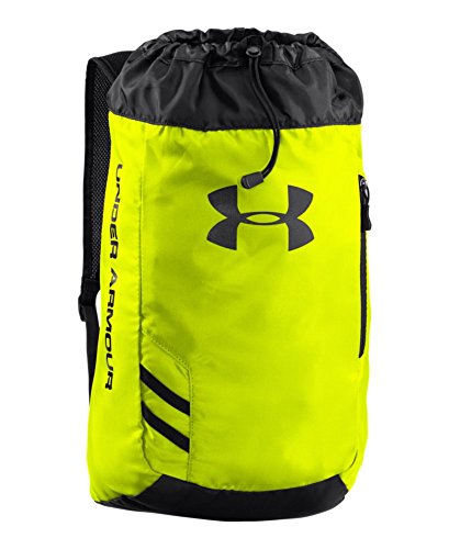 0887907610569 - UNDER ARMOUR TRANCE SACKPACK, HIGH-VIS YELLOW, ONE SIZE