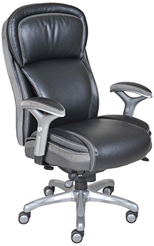 0887909021837 - SERTA SMART LAYERS BLISSFULLY AIR TECHNOLOGY MANAGER OFFICE CHAIR, BLACK