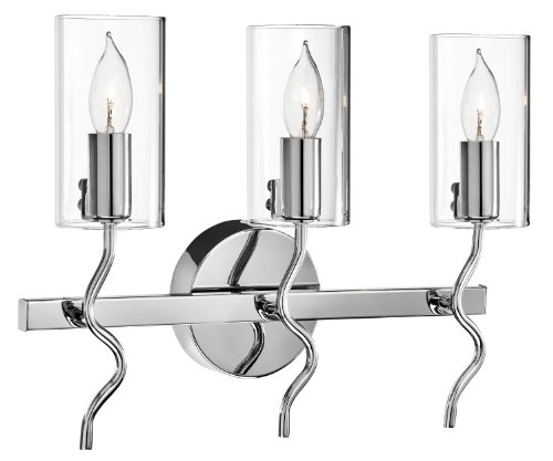 0887913831699 - ELAN LIGHTING 83169 STILLY 3LT VANITY FIXTURE, CHROME FINISH WITH CLEAR GLASS