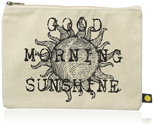 0887941217359 - LIFE IS GOOD WOMEN'S MESSAGING ENGRAVED SUNSHINE POUCH (NATURAL), ONE SIZE