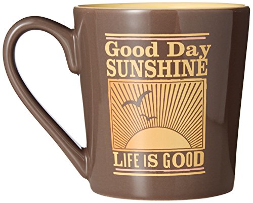 0887941327850 - LIFE IS GOOD EVERYDAY GOOD DAY SUNSHINE MUG, ONE SIZE, SHALE BROWN