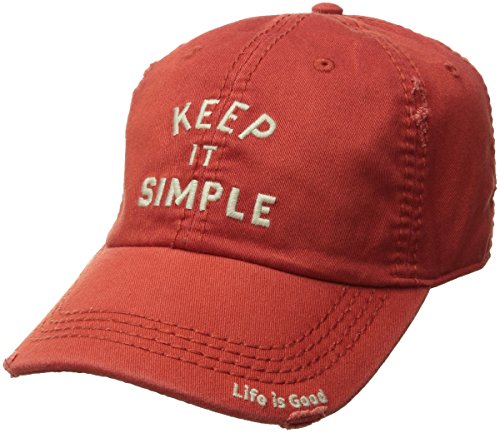 0887941361267 - LIFE IS GOOD ADULT SUNWASHED KEEP IT SIMPLE CHILL CAP, EARTHY RUST, ONE SIZE
