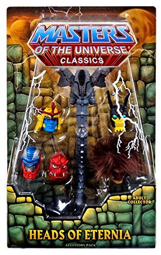 0887961070514 - MASTERS OF THE UNIVERSE HEADS OF ETERNIA ACCESSORY PACK - INCLUDES ALTERNATE HEADS FOR GRIZZLOR, BUZZ-OFF, SY-KLONE, ROBOTO, SNOUT SPOUT, AND CLAWFUL
