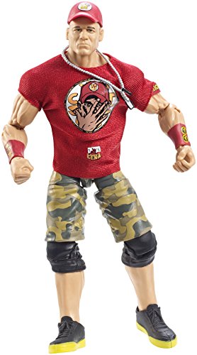 0887961087987 - MATTEL CHT61 WWE ELITE COLLECTION SERIES NO. 37 - JOHN CENA WITH RED SHIRT, DOG TAGS AND CAP