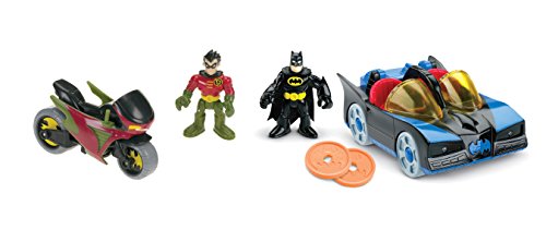 0887961110906 - FISHER-PRICE DC SUPER FRIENDS IMAGINEXT BATMOBILE AND CYCLE