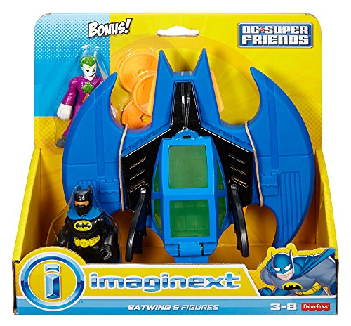 0887961167481 - FISHER-PRICE IMAGINEXT DC SUPER FRIENDS BATMAN AND BATWING WITH JOKER FIGURE