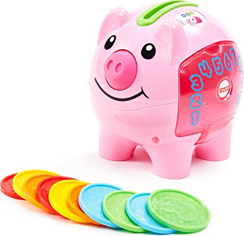0887961187175 - FISHER-PRICE LAUGH & LEARN BABY LEARNING TOY SMART STAGES PIGGY BANK WITH SONGS SOUNDS AND PHRASES FOR INFANT TO TODDLER PLAY (AMAZON EXCLUSIVE)