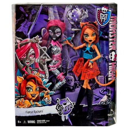 0887961221282 - MONSTER HIGH FIERCE ROCKERS CATTY NOIR AND TORALEI EXCLUSIVE 2-PACK
